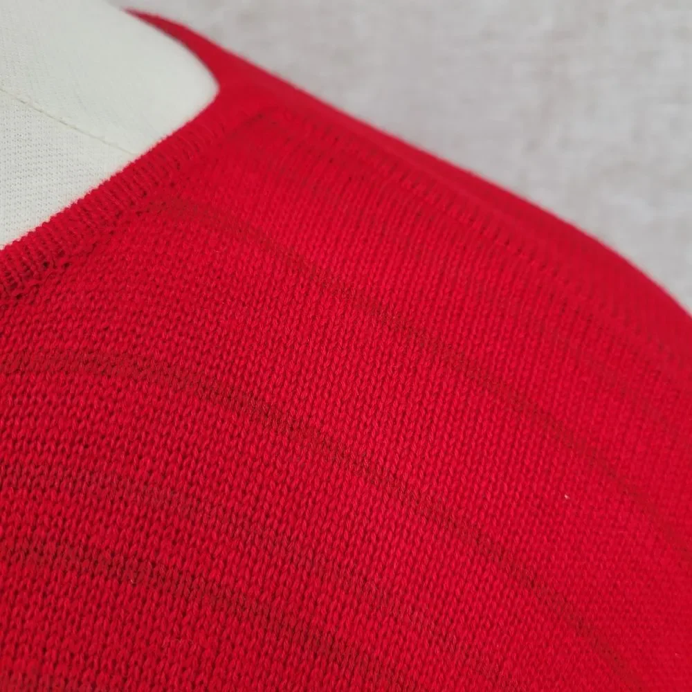 Jones New York Red Striped Women's Poncho - Picture 5 of 11